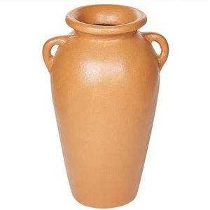 Beliani - DABONG - Decoratieve vaas - Oranje - Terracotta