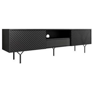 Meubella - TV-Meubel Legacy - Mat zwart - 180 cm