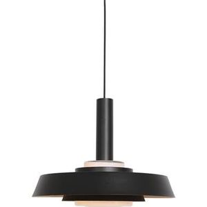 Anne Light and home hanglamp Flinter - zwart - glas - 42 cm - E27 fitting - 3328ZW
