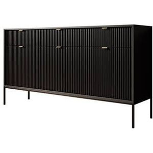 Meubella - Dressoir Navil - Zwart - 154 cm