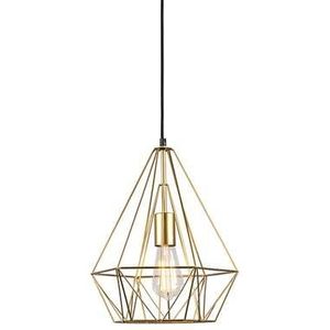 QAZQA carcass - Moderne Hanglamp - 1 lichts - Ø 270 mm - Goud/messing - Woonkamers-sSlaapkamers-sKeuken