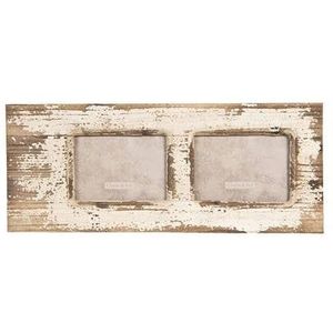 Clayre & Eef Fotolijst 13x18 cm (2) Beige Bruin Hout Rechthoek