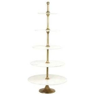 Light&living Etagere 5 laags �79x175 cm VERMENTINO marmer wit