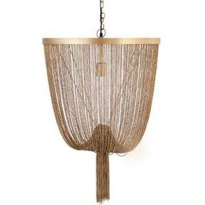 PTMD Hanglamp Solan - 50x50x70 cm - Ijzer - Goud