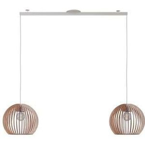 Lightswing� - Twin Ophangsysteem voor twee Hanglampen - Mat wit 90cm