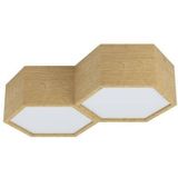 EGLO Mirlas Plafondlamp - Bruin/Wit