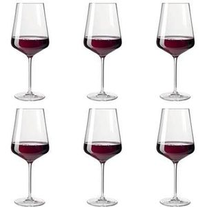 Leonardo Puccini Rode wijnglas Groot - 750 ml - hoogte 26 cm - 6 stuks