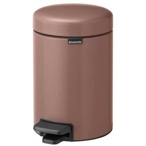 Brabantia NewIcon Prullenbak - 3 liter - Satin Taupe