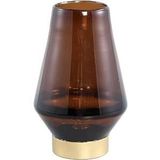 PTMD Akahi Brown glass LED lamp taps round