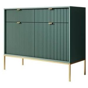 Meubella Dressoir Navil 2 - Groen - 104 cm