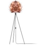 Umage Silvia Medium vloerlamp copper - met tripod zwart - � 50 cm