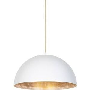 QAZQA Industri�le hanglamp wit met goud 50 cm - Magna Eco