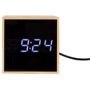 Alarm Clock Mini Cube Bamboo