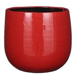 Mica Decorations Pablo Bloempot - 25x25x20 cm - Keramiek - Rood