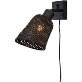 GOOD&MOJO Wandlamp Java - Bamboe Zwart - �15cm