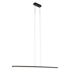 QAZQA banda - Moderne LED Hanglamp voor boven de eettafels-sin eetkamer - 1 lichts - L 121 cm - Zwart - Woonkamer