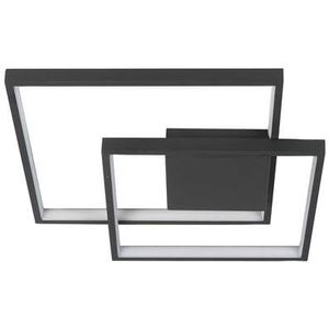 Highlight Plafondlamp Piazza vierkant B 42 cm zwart