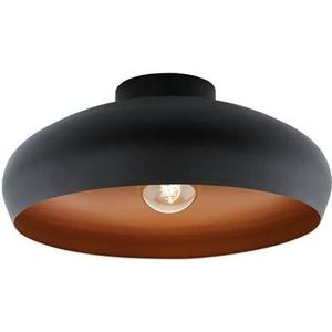 EGLO Mogano Plafondlamp � 40 cm - Zwart/Koper
