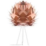 Umage Silvia Medium tafellamp copper - met tripod wit - � 50 cm