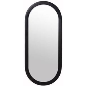 vtwonen Oval Spiegel H 70 x B 30 cm - Zwart