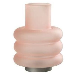 J-Line lamp Ringen - glas - roze - LED