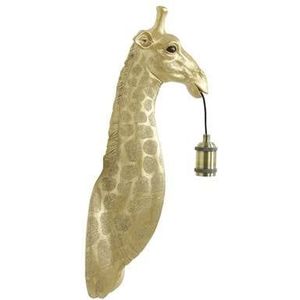 Light & Living Wandlamp Giraffe - Goud - 20,5x19x61cm - Binnen Modern