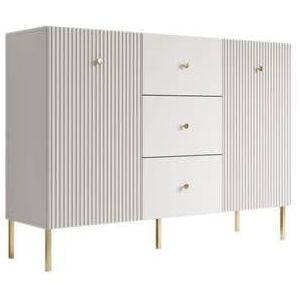 Meubella Dressoir Vermont - Wit - 135 cm