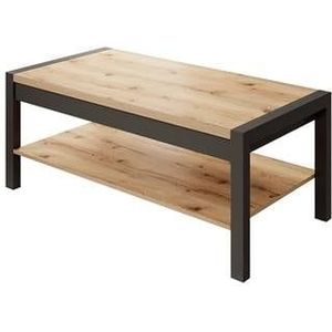 Meubella - Salontafel Acapulco - Eiken - Zwart - 120 cm