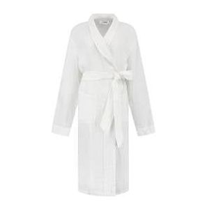 Yumeko kimono badjas gewassen linnen wafel pure white l