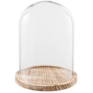 Clayre & Eef Stolp Ø 23x29 cm Glas Rond Glazen Stolp