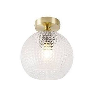 QAZQA Art Deco plafondlamp messing - Sphere