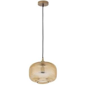 PTMD Juliet Hanglamp - 26 x 26 x 21 cm - Glas - Goud