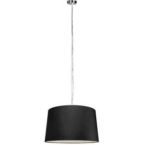 QAZQA Moderne hanglamp staal met kap 45 cm zwart - Cappo 1