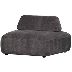 WOOOD Exclusive Fauteuil Sterck - Polyester - Charcoal - 118x102x41