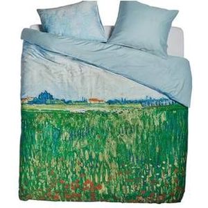 Beddinghouse x Van Gogh Museum Field with Poppies dekbedovertrek - Lits-Jumeaux XL - 260x200/220 - Groen