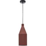 Kave Home - Peralta plafondlamp in metaal met terractotta geschilderde