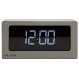 Table clock Boxed LED warm grey