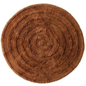 HKliving Round Woolen Vloerkleed � 150 cm - Mahogany