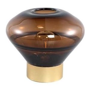 PTMD Akahi Brown glass LED lamp round