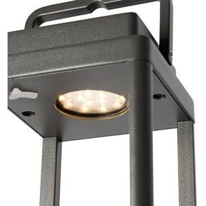 QAZQA Buiten tafellamp donkergrijs incl. LED oplaadbaar - Yara
