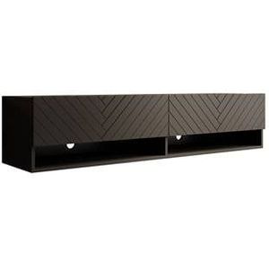 Meubella - TV-Meubel Asino - Zwart Visgraat - 140 cm