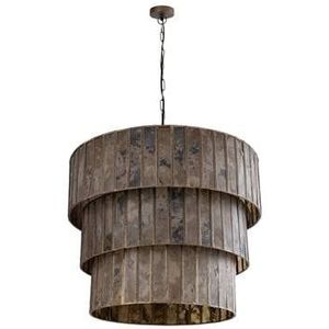 PTMD Levan Hanglamp - 70x70x57 cm - Steen - Messing