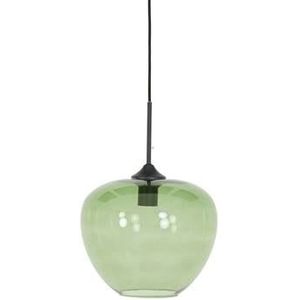 Light & Living Hanglamp Mayson - Glas Groen - Ø30cm - Modern - Hanglampen Eetkame - Slaapkame