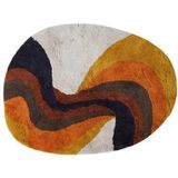 HKliving Retro Swirl Badmat - 90 x 120 cm