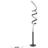 QAZQA Design vloerlamp zwart incl. LED en dimmer - Twisted