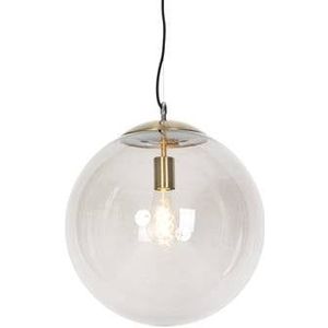 QAZQA Ball - Moderne Hanglamp - 1 Lichts - 400 Mm - Goud/Messing - Woonkamer - Slaapkamer - Keuken