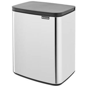 Brabantia Bo Afvalemmer 12 L - Brilliant Steel