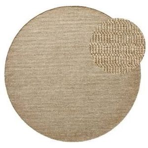 by fonQ Mellow Wollen Vloerkleed � 200 cm - Taupe