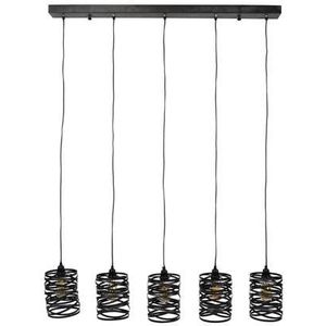 Hoyz - Industriele Hanglamp - 5 Lampen - �17 - Spiraal