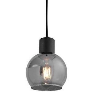 QAZQA vidro - Art Deco Hanglamp - 1 lichts - Ø 13 cm - Grijs - Woonkamers-sSlaapkamers-sKeuken